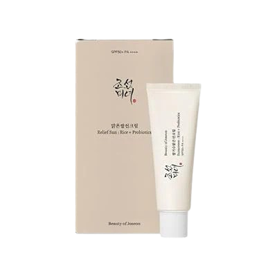 Crema solar calmante Arroz solar y probióticos coreano SPF50+ BEAUTY OF JOSEON™️