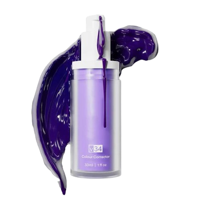 Dentífrico violeta corrector del color y eliminación de manchas dentales