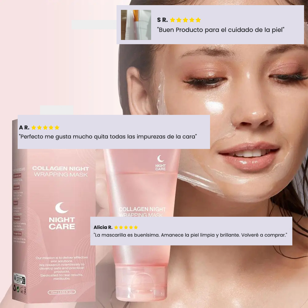 Mascarilla nocturna de colágeno coreano